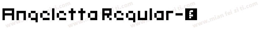 Angeletta Regular字体转换